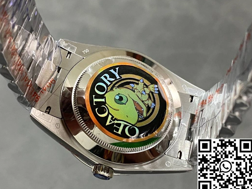 Factory Blue QF Steel Rolex 228239-0076 Deep Tungsten Day v5 Dial Date 1231